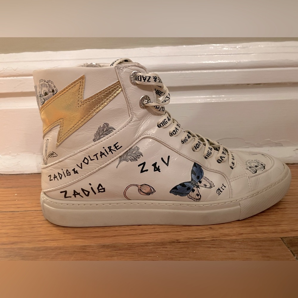Zadig & Voltaire graphic sneakers in great condition